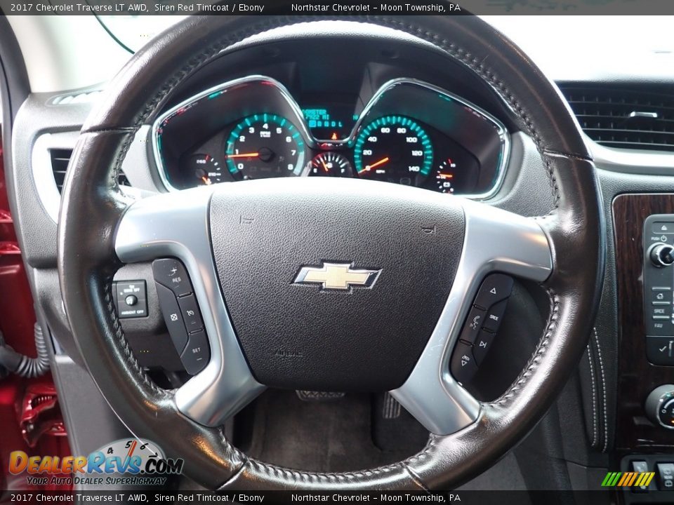 2017 Chevrolet Traverse LT AWD Siren Red Tintcoat / Ebony Photo #26