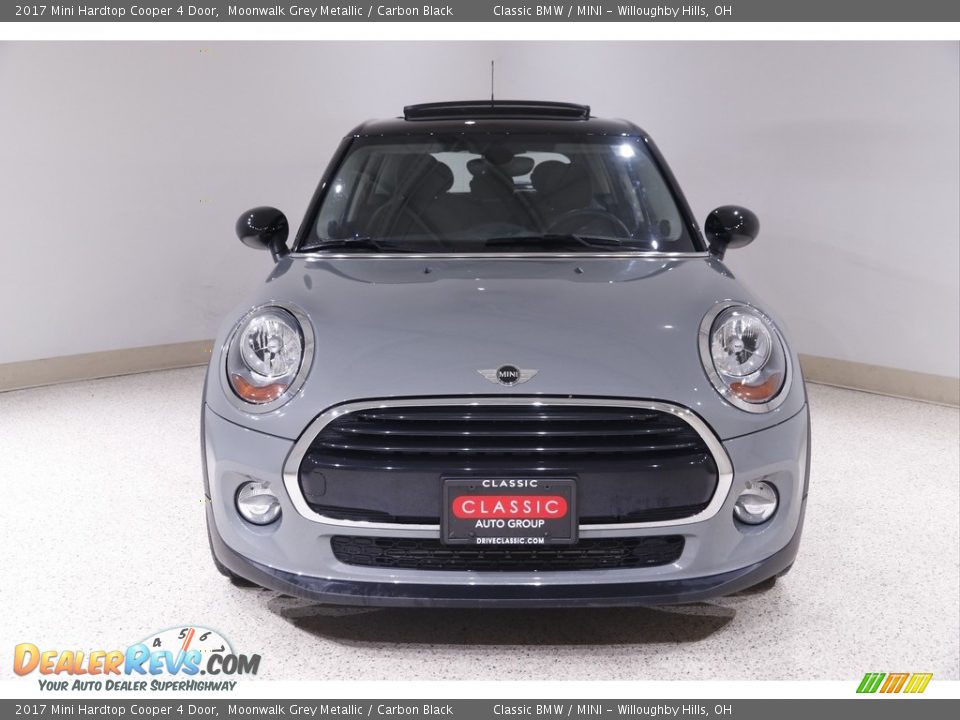 2017 Mini Hardtop Cooper 4 Door Moonwalk Grey Metallic / Carbon Black Photo #2