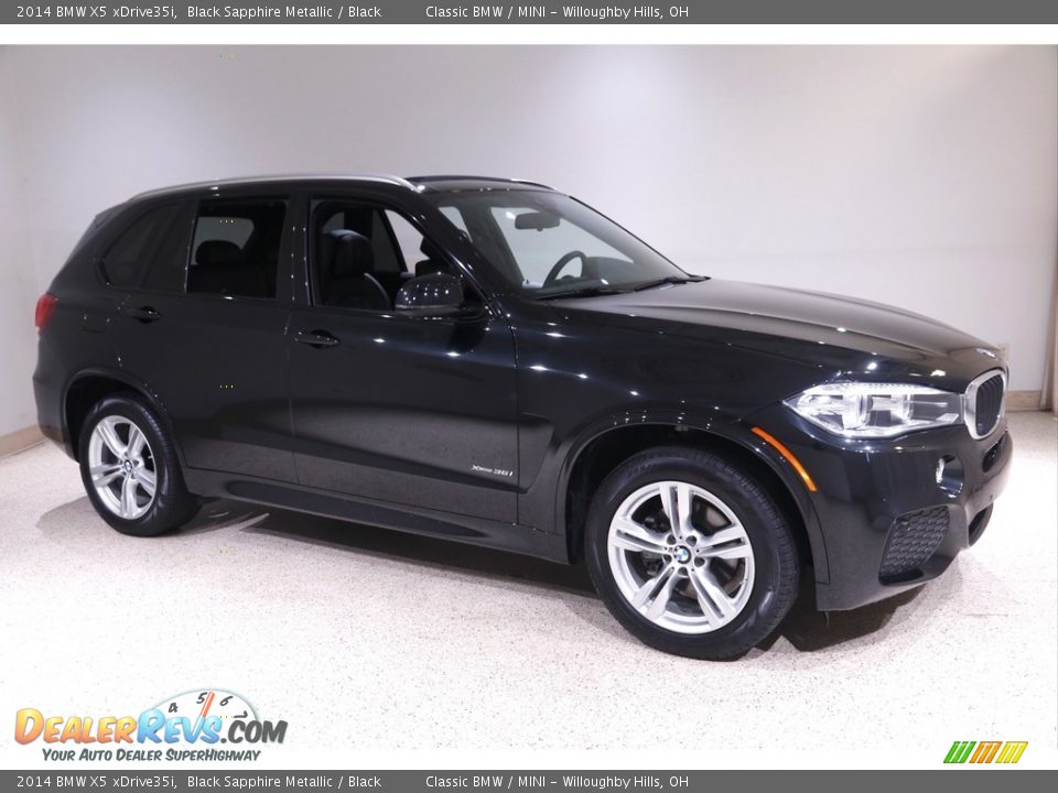 2014 BMW X5 xDrive35i Black Sapphire Metallic / Black Photo #1