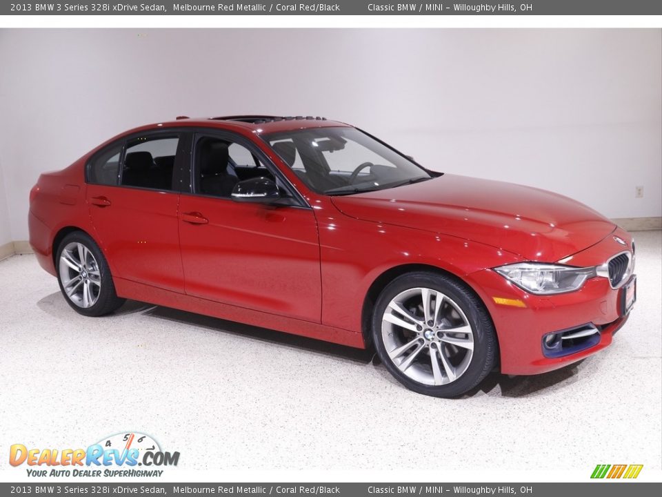 2013 BMW 3 Series 328i xDrive Sedan Melbourne Red Metallic / Coral Red/Black Photo #1