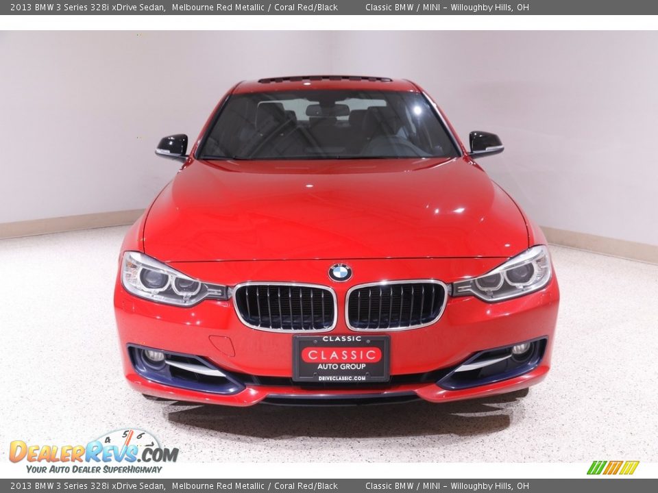 2013 BMW 3 Series 328i xDrive Sedan Melbourne Red Metallic / Coral Red/Black Photo #2