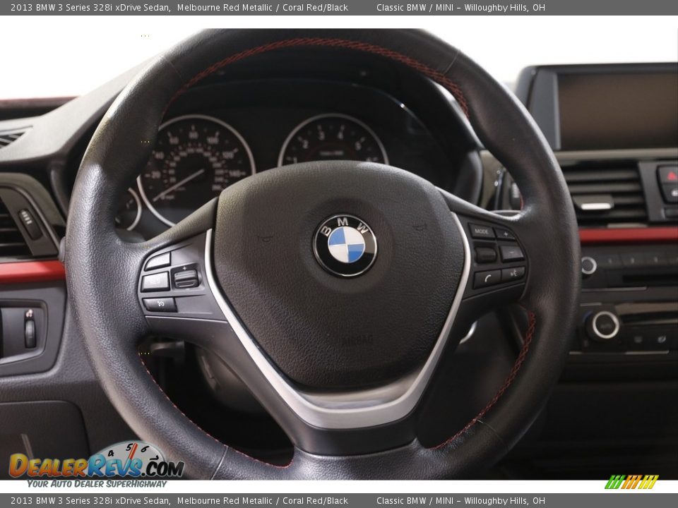 2013 BMW 3 Series 328i xDrive Sedan Melbourne Red Metallic / Coral Red/Black Photo #7