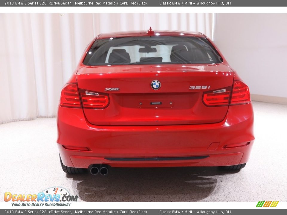 2013 BMW 3 Series 328i xDrive Sedan Melbourne Red Metallic / Coral Red/Black Photo #18