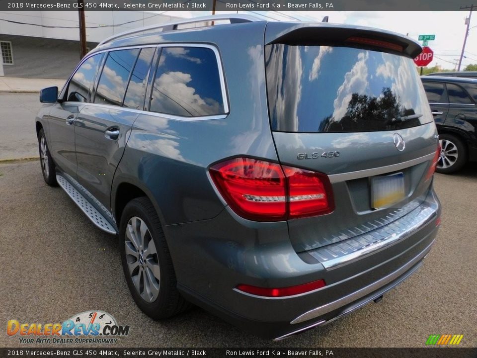 2018 Mercedes-Benz GLS 450 4Matic Selenite Grey Metallic / Black Photo #5