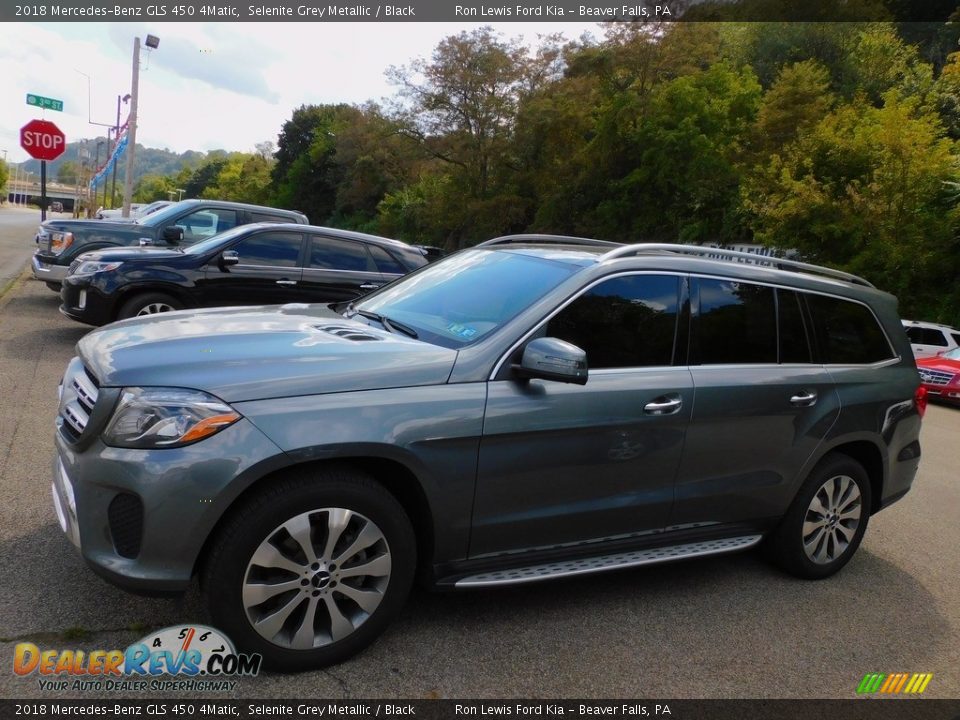 2018 Mercedes-Benz GLS 450 4Matic Selenite Grey Metallic / Black Photo #6