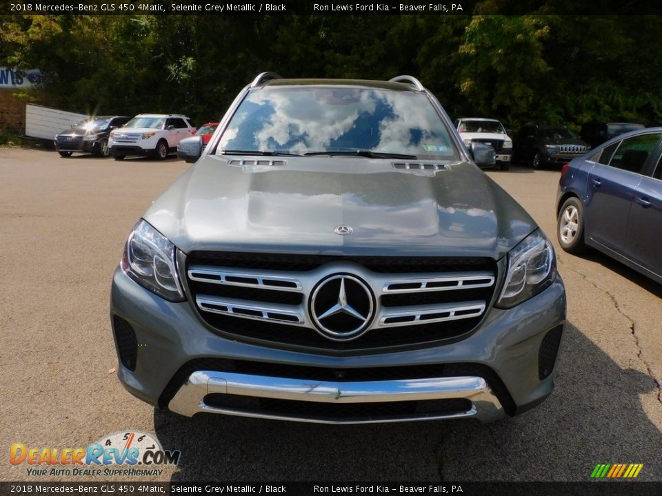 2018 Mercedes-Benz GLS 450 4Matic Selenite Grey Metallic / Black Photo #8