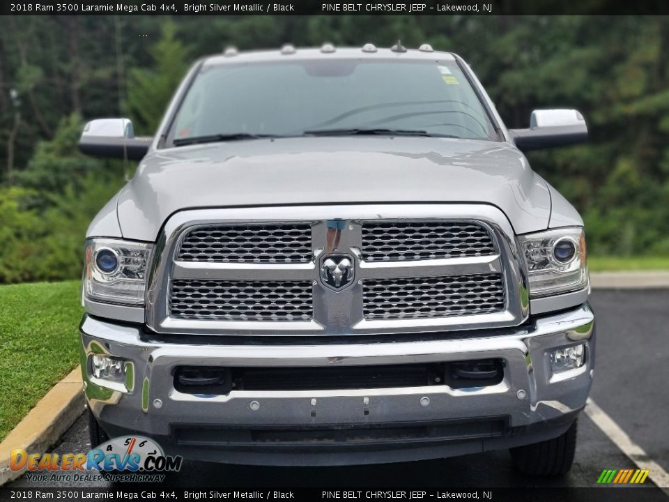 2018 Ram 3500 Laramie Mega Cab 4x4 Bright Silver Metallic / Black Photo #2