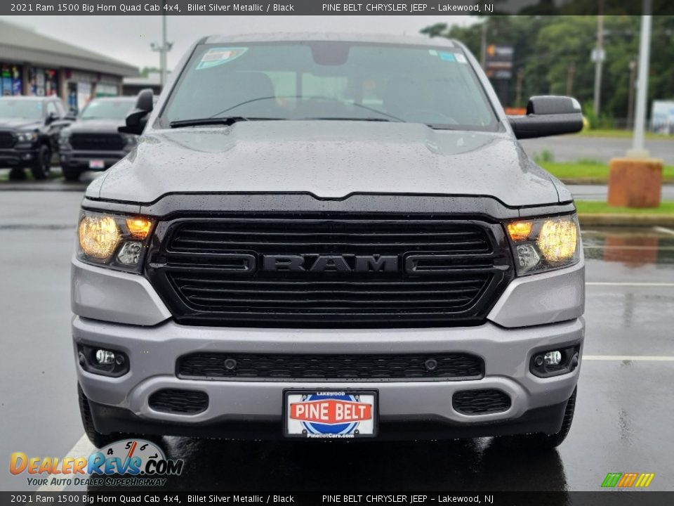 2021 Ram 1500 Big Horn Quad Cab 4x4 Billet Silver Metallic / Black Photo #3