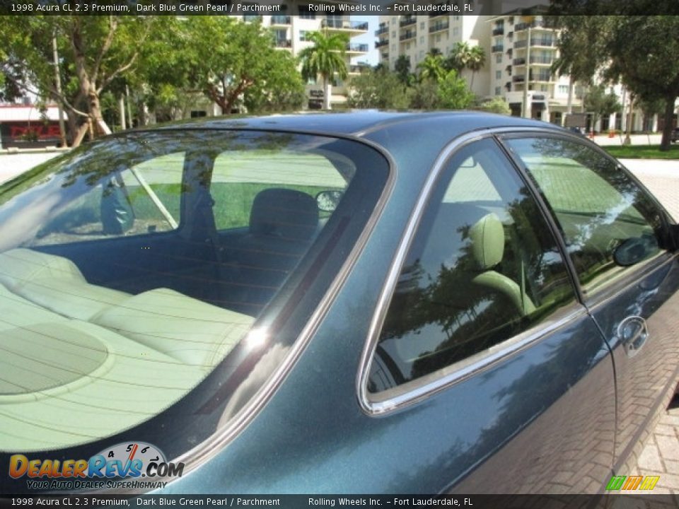 1998 Acura CL 2.3 Premium Dark Blue Green Pearl / Parchment Photo #18