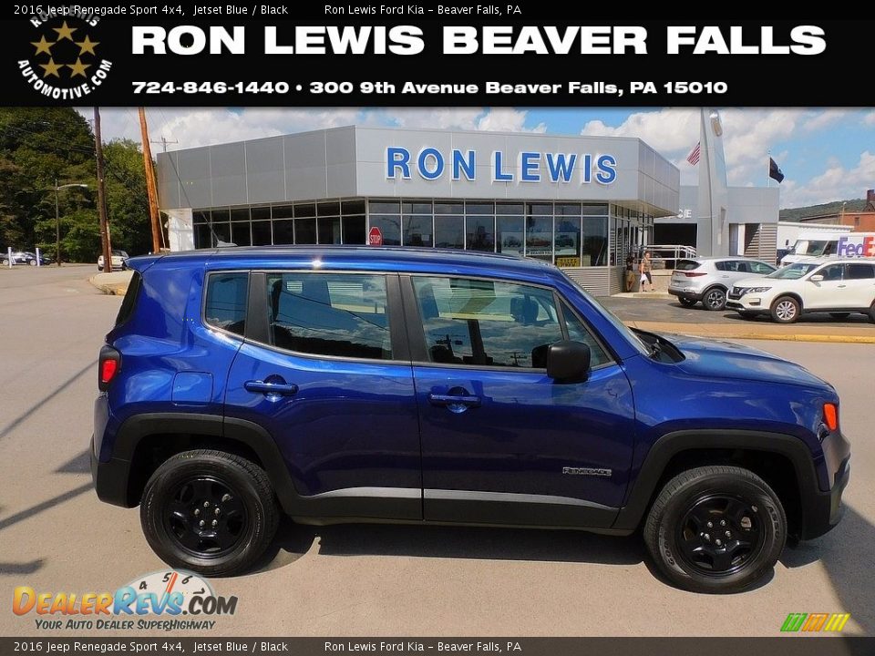 2016 Jeep Renegade Sport 4x4 Jetset Blue / Black Photo #1