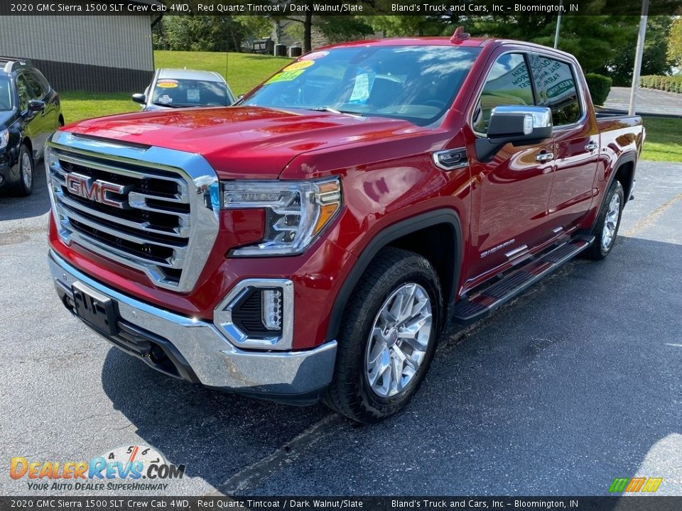 2020 GMC Sierra 1500 SLT Crew Cab 4WD Red Quartz Tintcoat / Dark Walnut/Slate Photo #2