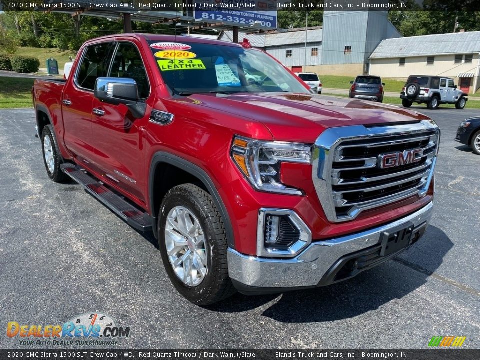 2020 GMC Sierra 1500 SLT Crew Cab 4WD Red Quartz Tintcoat / Dark Walnut/Slate Photo #4