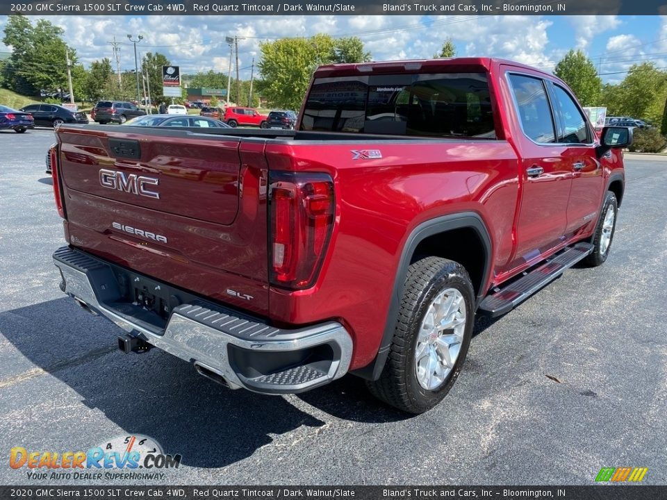 2020 GMC Sierra 1500 SLT Crew Cab 4WD Red Quartz Tintcoat / Dark Walnut/Slate Photo #6