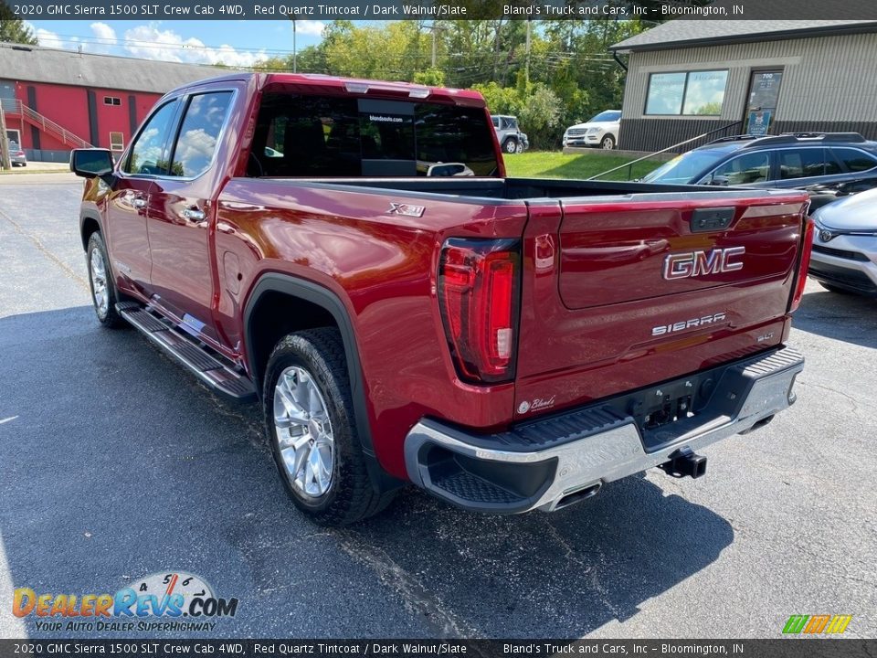 2020 GMC Sierra 1500 SLT Crew Cab 4WD Red Quartz Tintcoat / Dark Walnut/Slate Photo #8