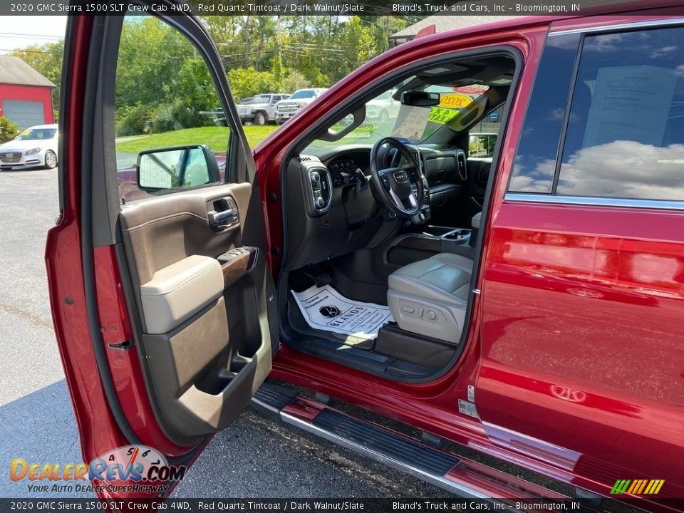 2020 GMC Sierra 1500 SLT Crew Cab 4WD Red Quartz Tintcoat / Dark Walnut/Slate Photo #15