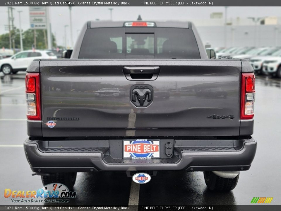 2021 Ram 1500 Big Horn Quad Cab 4x4 Granite Crystal Metallic / Black Photo #7