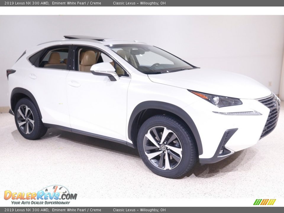 2019 Lexus NX 300 AWD Eminent White Pearl / Creme Photo #1