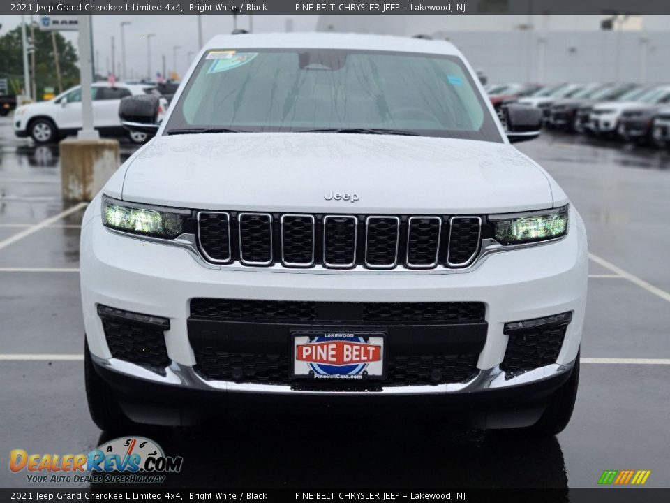 2021 Jeep Grand Cherokee L Limited 4x4 Bright White / Black Photo #3