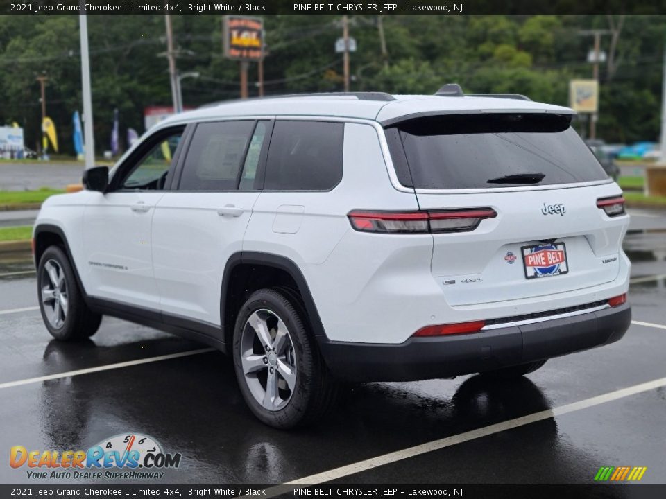 2021 Jeep Grand Cherokee L Limited 4x4 Bright White / Black Photo #6
