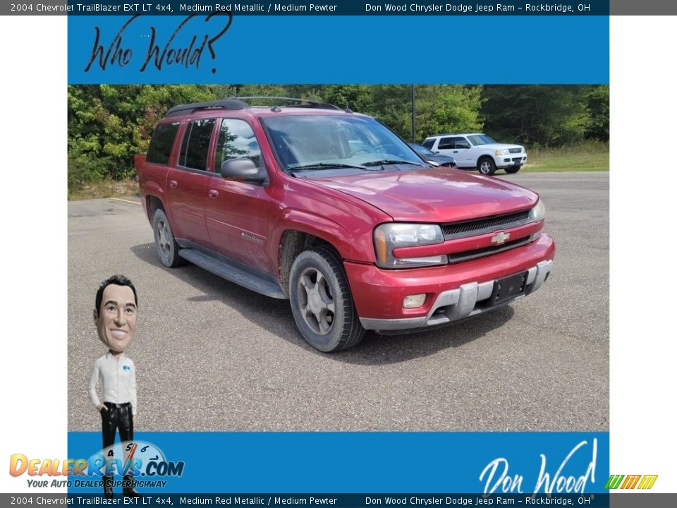 2004 Chevrolet TrailBlazer EXT LT 4x4 Medium Red Metallic / Medium Pewter Photo #1