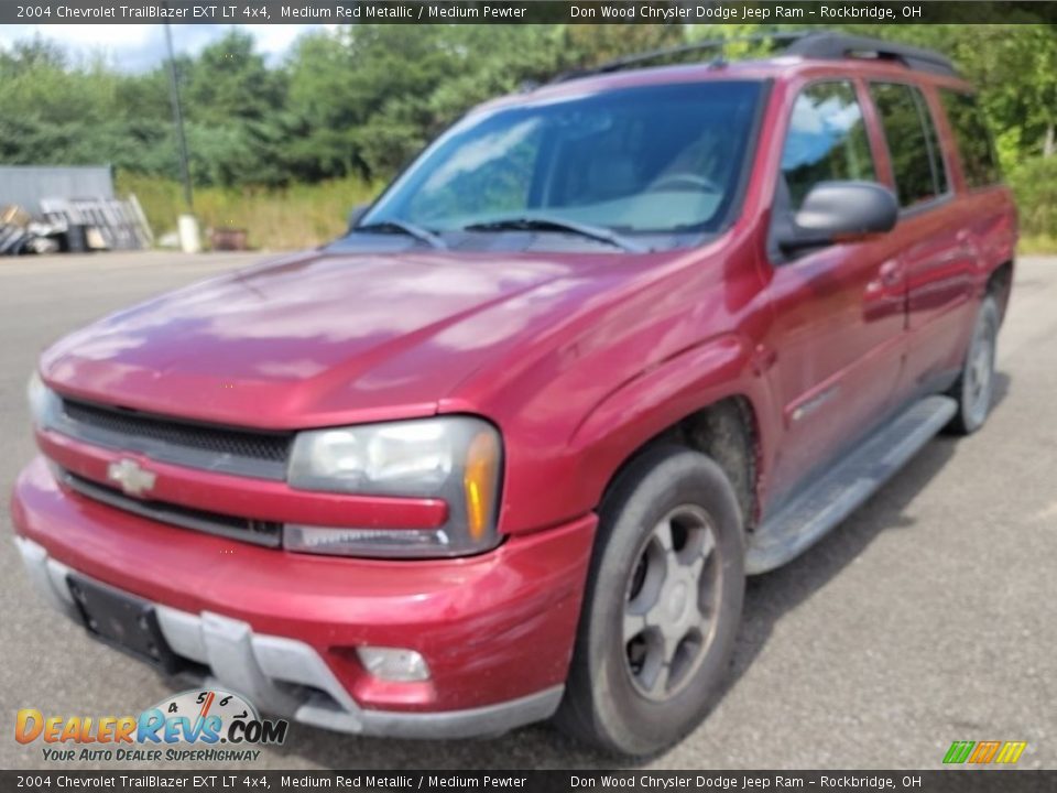 2004 Chevrolet TrailBlazer EXT LT 4x4 Medium Red Metallic / Medium Pewter Photo #3