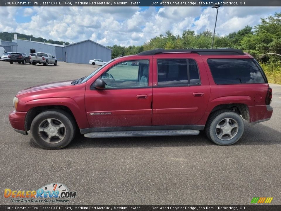 2004 Chevrolet TrailBlazer EXT LT 4x4 Medium Red Metallic / Medium Pewter Photo #5