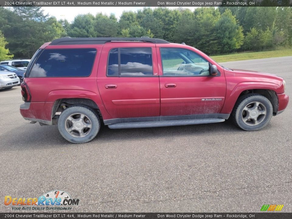 2004 Chevrolet TrailBlazer EXT LT 4x4 Medium Red Metallic / Medium Pewter Photo #9