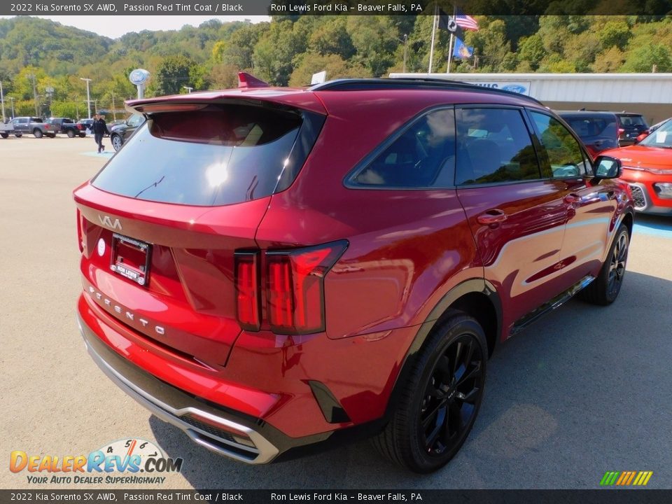 2022 Kia Sorento SX AWD Passion Red Tint Coat / Black Photo #2