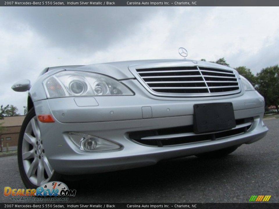 2007 Mercedes-Benz S 550 Sedan Iridium Silver Metallic / Black Photo #2
