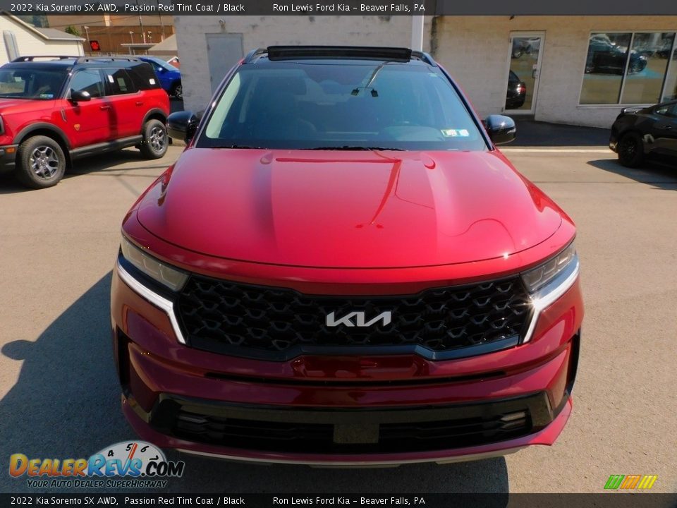 2022 Kia Sorento SX AWD Passion Red Tint Coat / Black Photo #8