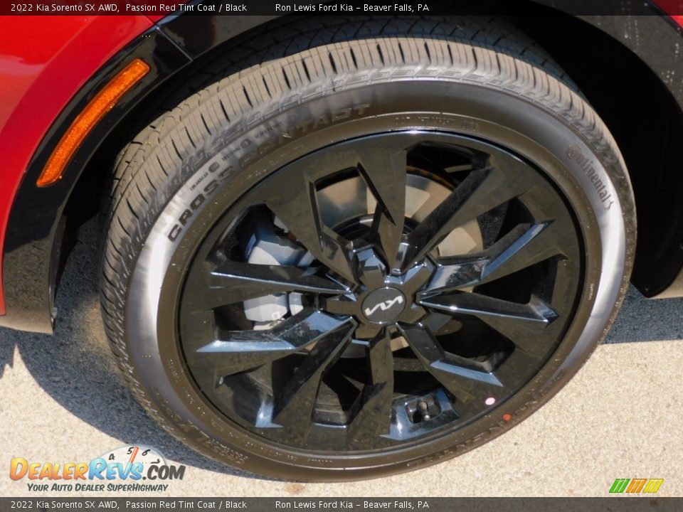 2022 Kia Sorento SX AWD Passion Red Tint Coat / Black Photo #9