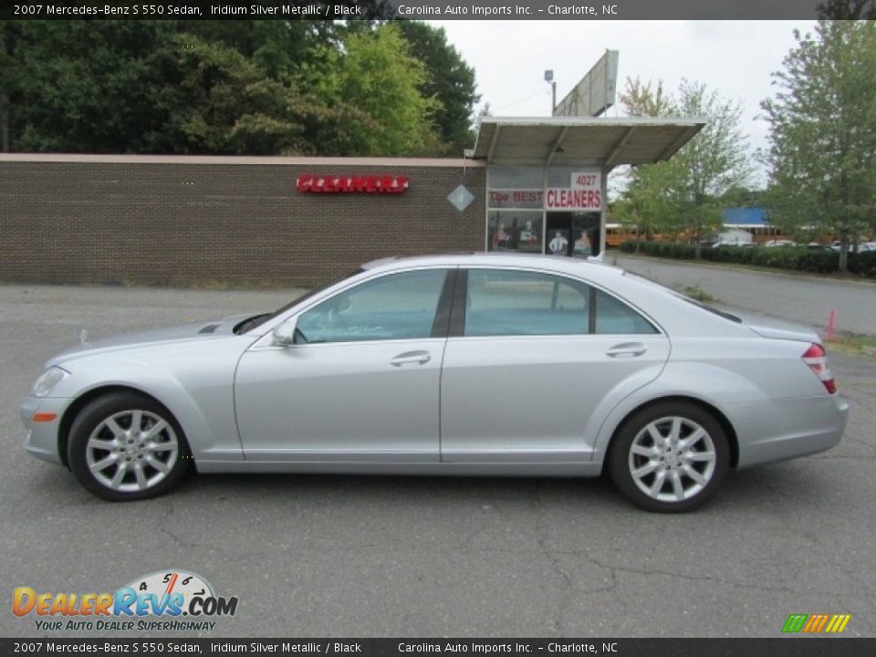 2007 Mercedes-Benz S 550 Sedan Iridium Silver Metallic / Black Photo #7