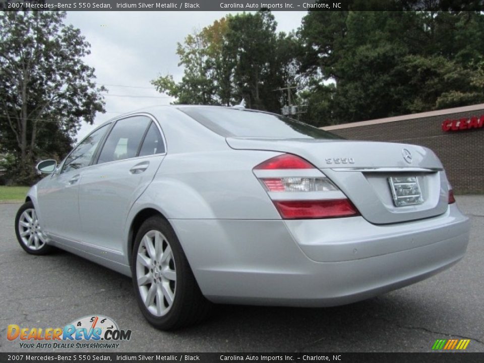 2007 Mercedes-Benz S 550 Sedan Iridium Silver Metallic / Black Photo #8