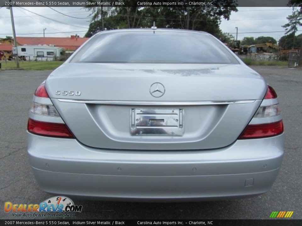 2007 Mercedes-Benz S 550 Sedan Iridium Silver Metallic / Black Photo #9