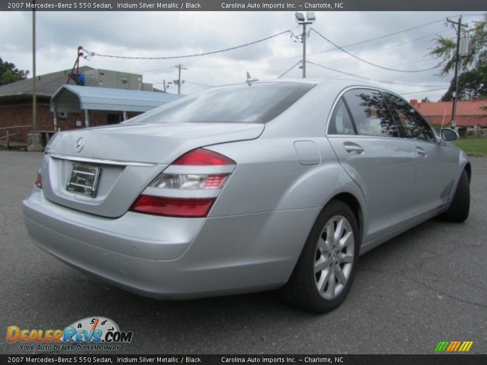 2007 Mercedes-Benz S 550 Sedan Iridium Silver Metallic / Black Photo #10