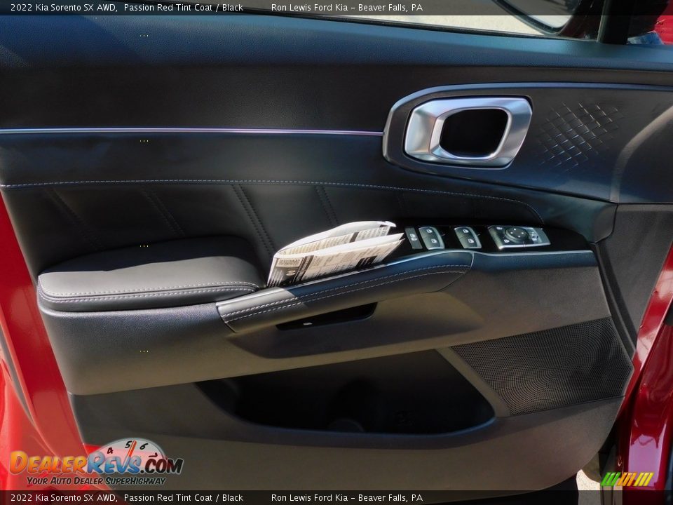 2022 Kia Sorento SX AWD Passion Red Tint Coat / Black Photo #14