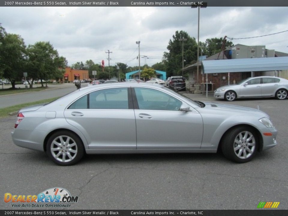 2007 Mercedes-Benz S 550 Sedan Iridium Silver Metallic / Black Photo #11