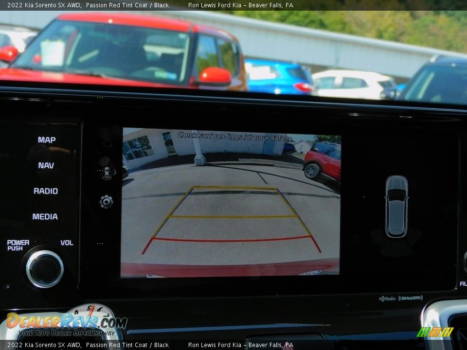 2022 Kia Sorento SX AWD Passion Red Tint Coat / Black Photo #17