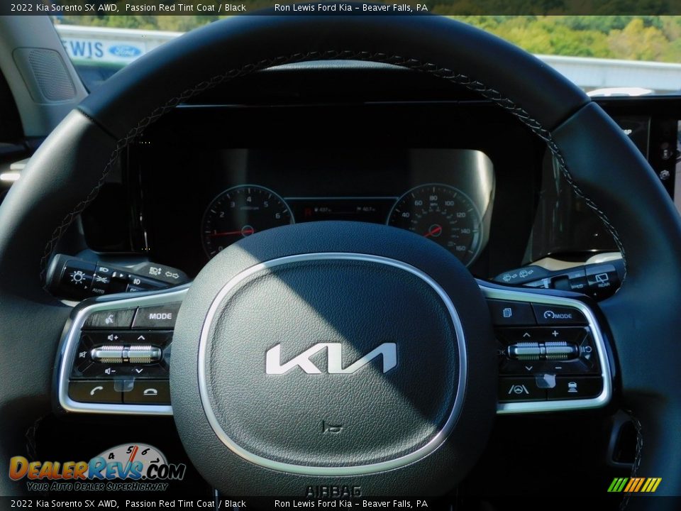 2022 Kia Sorento SX AWD Passion Red Tint Coat / Black Photo #20
