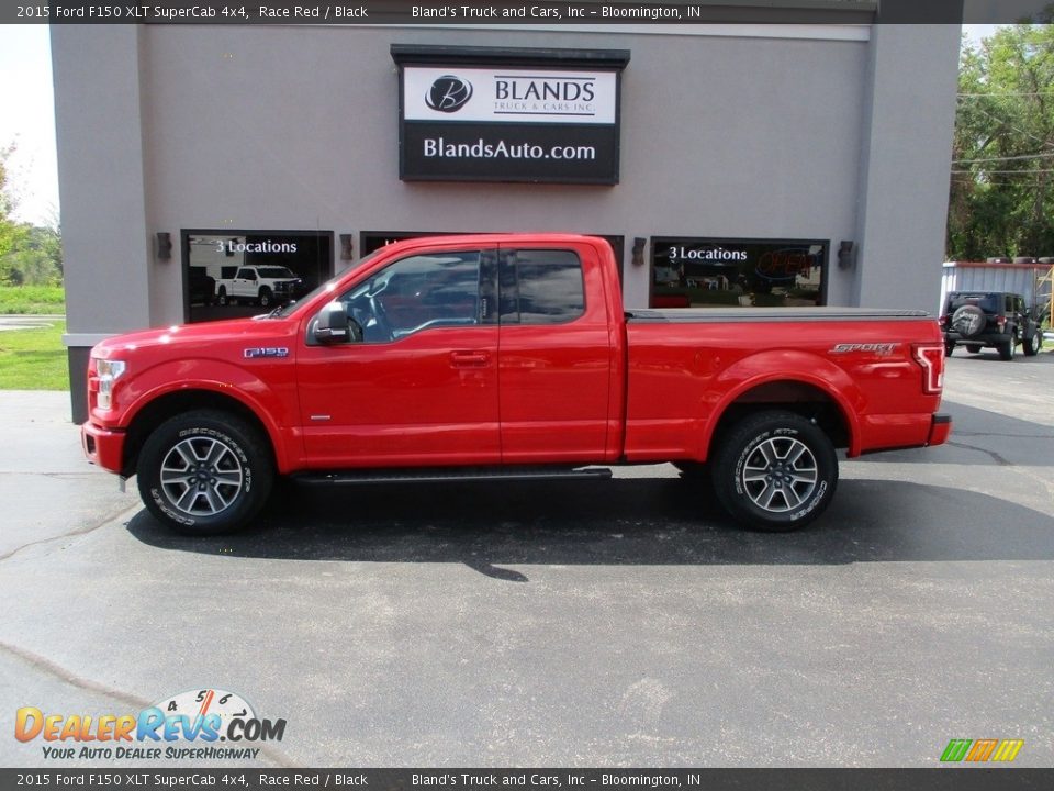 2015 Ford F150 XLT SuperCab 4x4 Race Red / Black Photo #1