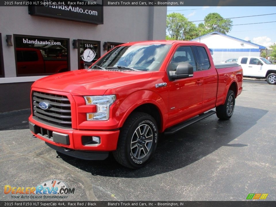 2015 Ford F150 XLT SuperCab 4x4 Race Red / Black Photo #2