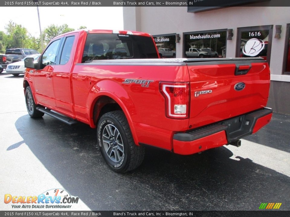 2015 Ford F150 XLT SuperCab 4x4 Race Red / Black Photo #3