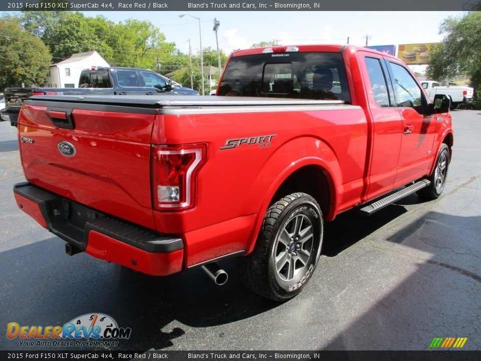 2015 Ford F150 XLT SuperCab 4x4 Race Red / Black Photo #4