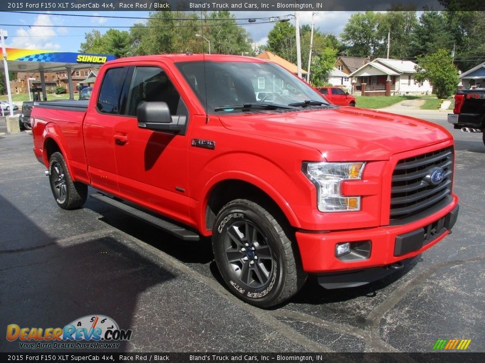 2015 Ford F150 XLT SuperCab 4x4 Race Red / Black Photo #5