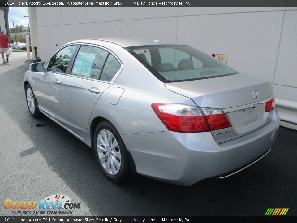 2014 Honda Accord EX-L Sedan Alabaster Silver Metallic / Gray Photo #3