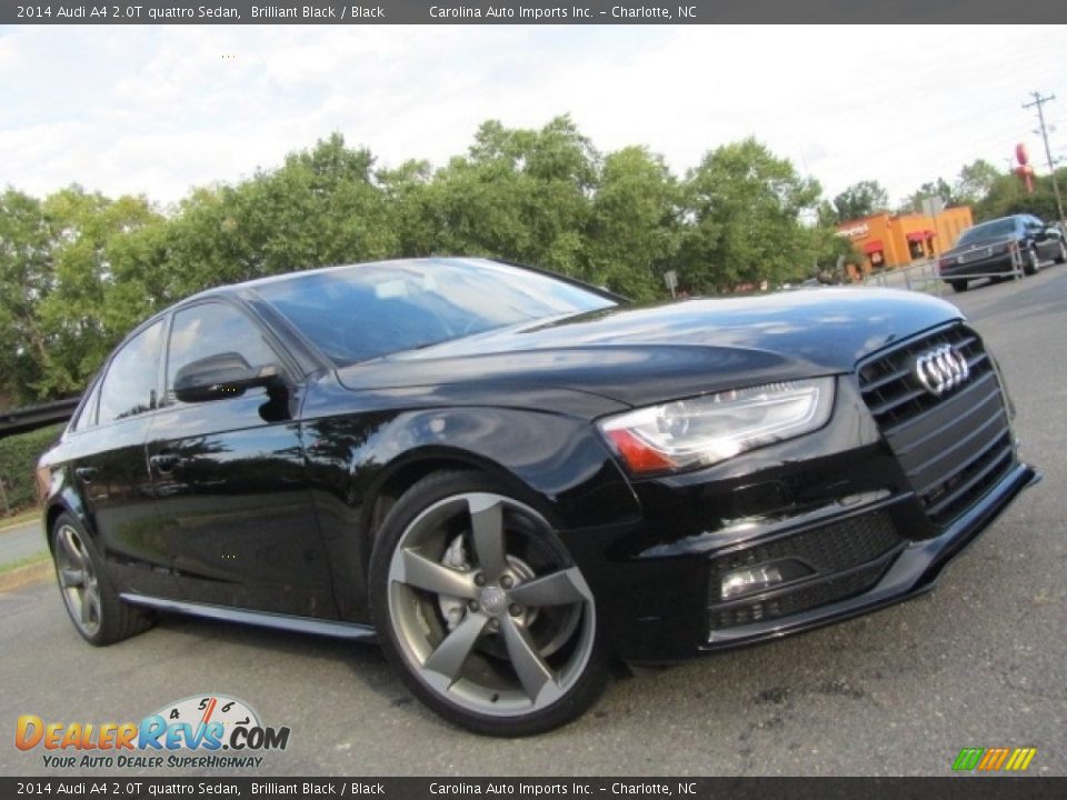 2014 Audi A4 2.0T quattro Sedan Brilliant Black / Black Photo #1