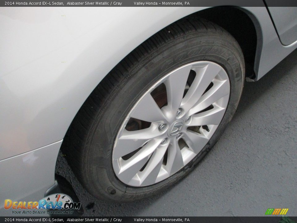 2014 Honda Accord EX-L Sedan Alabaster Silver Metallic / Gray Photo #6