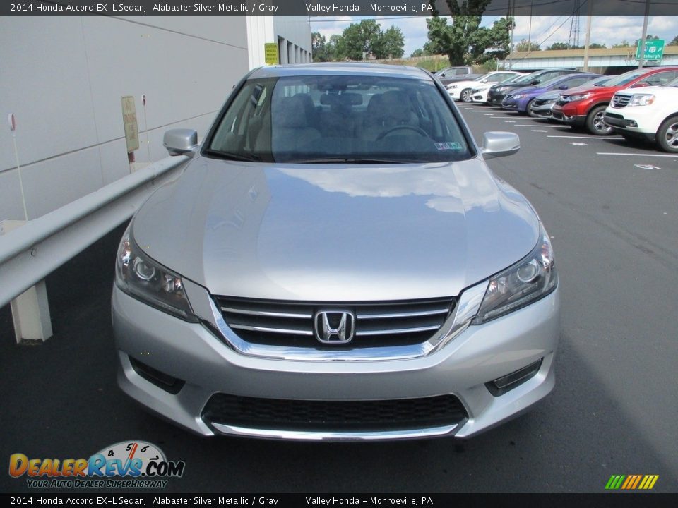 2014 Honda Accord EX-L Sedan Alabaster Silver Metallic / Gray Photo #8