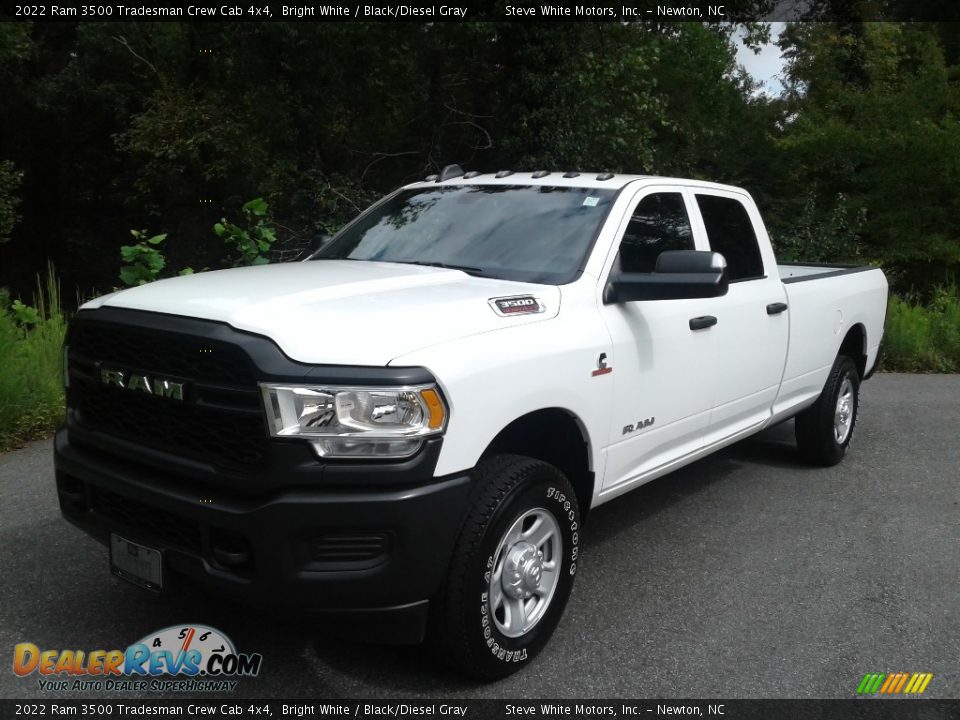 2022 Ram 3500 Tradesman Crew Cab 4x4 Bright White / Black/Diesel Gray Photo #2
