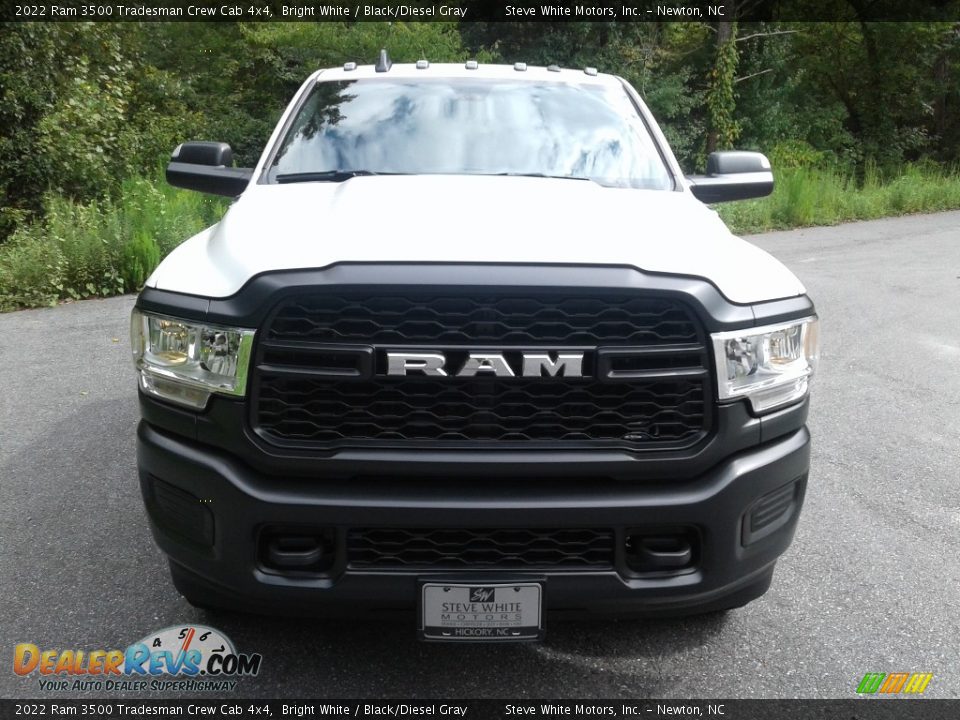 2022 Ram 3500 Tradesman Crew Cab 4x4 Bright White / Black/Diesel Gray Photo #3